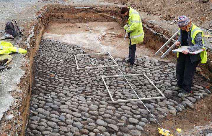 Site preparation at Hull’s South Blockhouse.