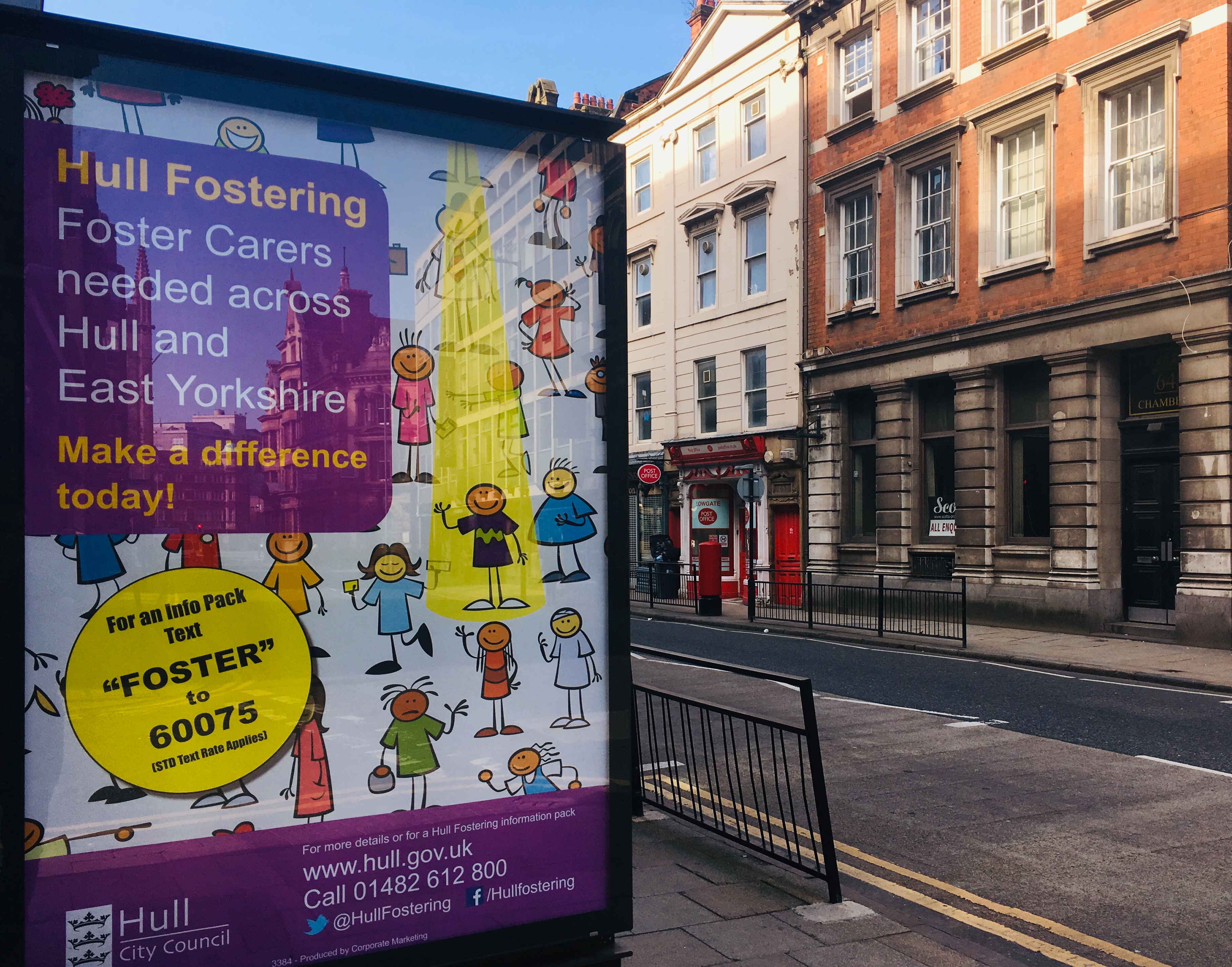 Almost 500 children are in foster care in Hull Fostering. 