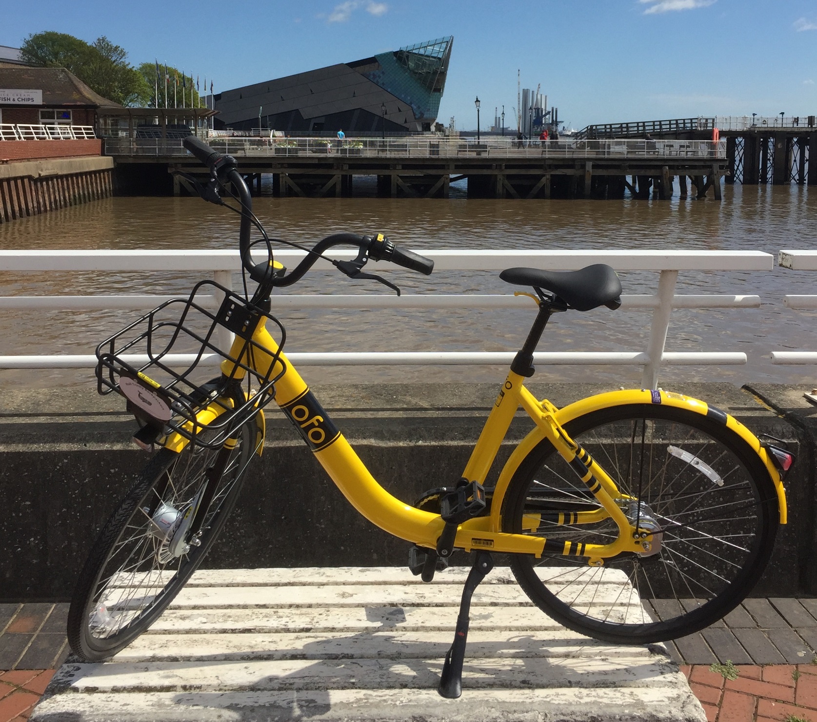 One of the bikes available for rental at Hull Trinity Backpackers.