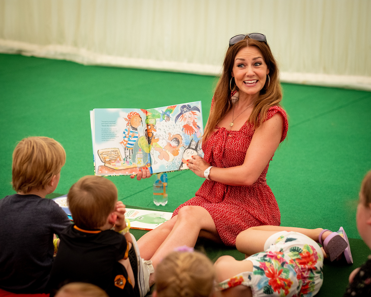 Channel 5 Milkshake presenter Amy Thompson at The Big Malarkey Festival. Picture: Jerome Whittingham @PhotoMoments