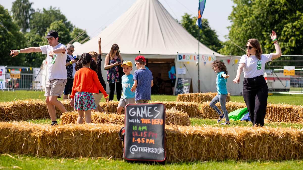 Games with The Herd at The Big Malarkey Festival. Picture: Jerome Whittingham @PhotoMoments