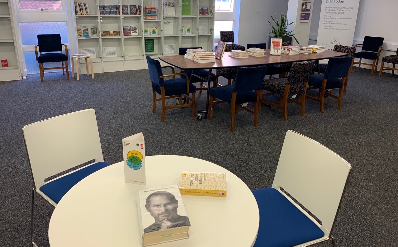 The business lounge at Hull Central Library.