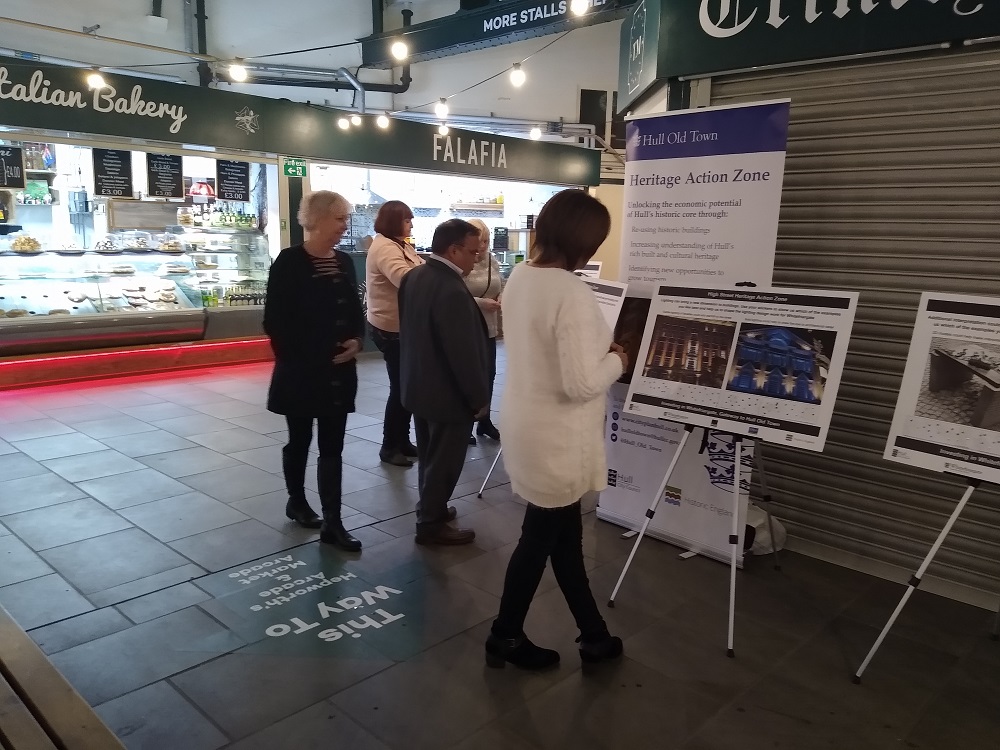 Whitefriargate regeneration engagement event at Trinity Market