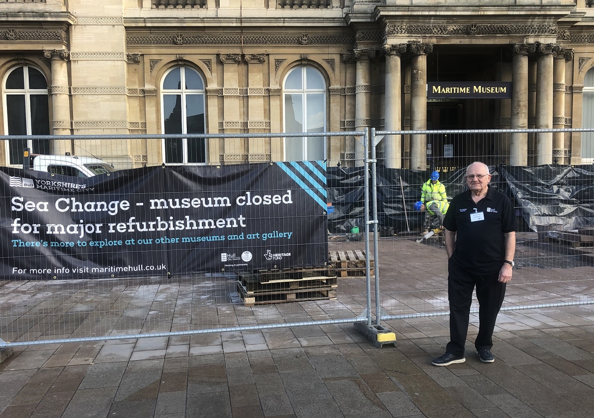 Volunteer Dave Todd has delivered guided tours at Hull Maritime Museum and Arctic Corsair.