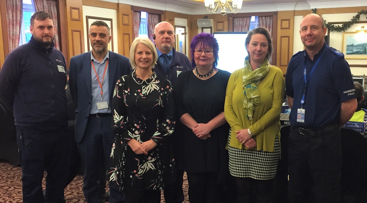 Members of the Hull City Centre Security Partnership at the launch of DISC.