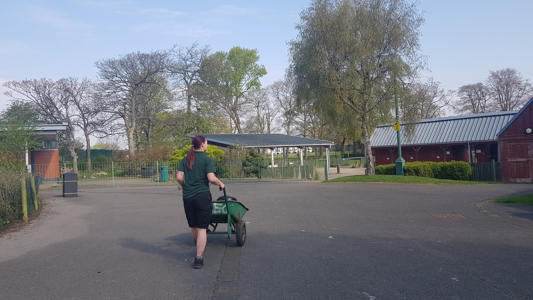 A zookeeper at East Park’s Animal Education Centre