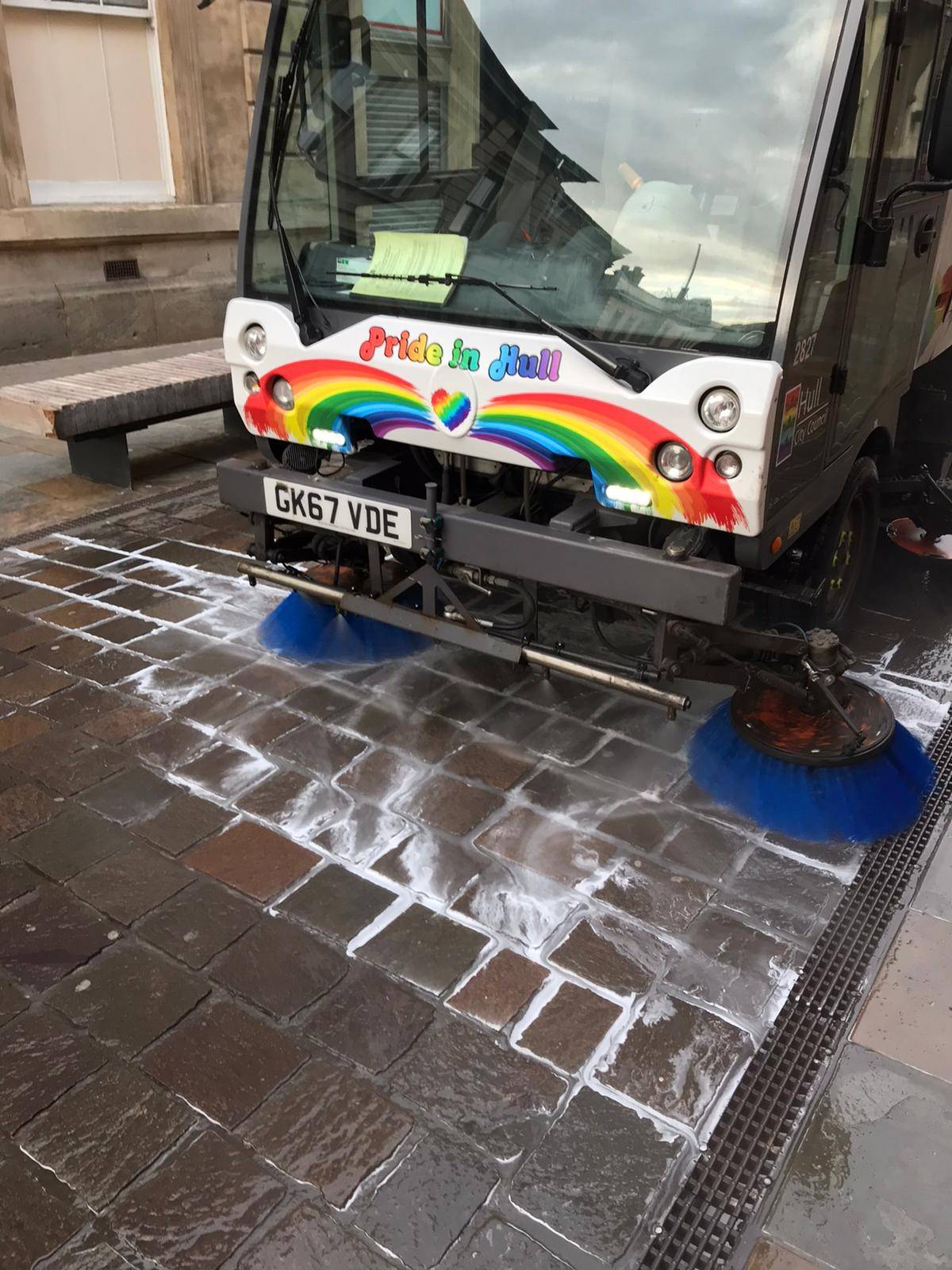 Streets being cleaned in Hull