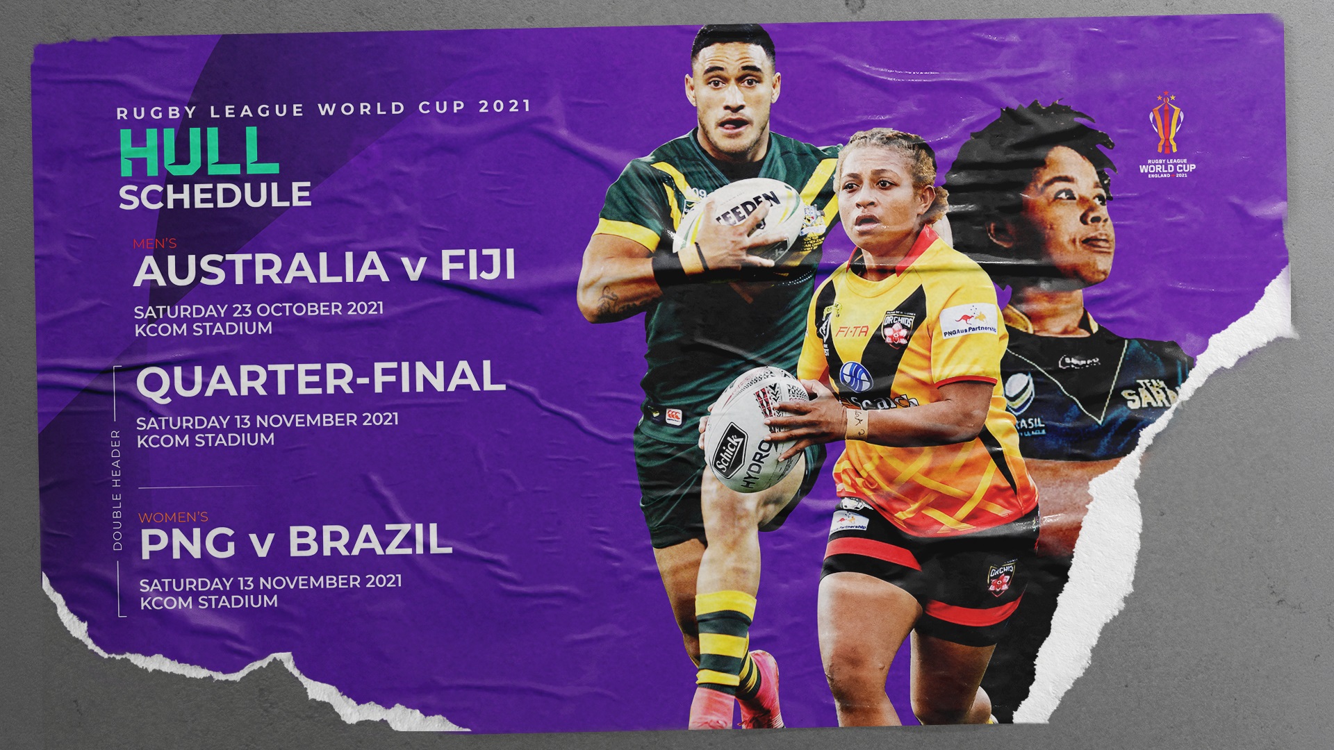 Hull's RLWC schedule.