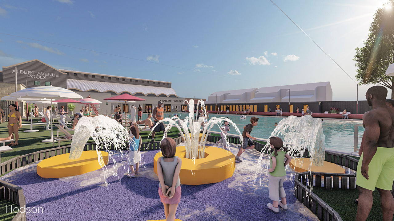 Stunning new images of Albert Ave Pools refurbishment lido revealed