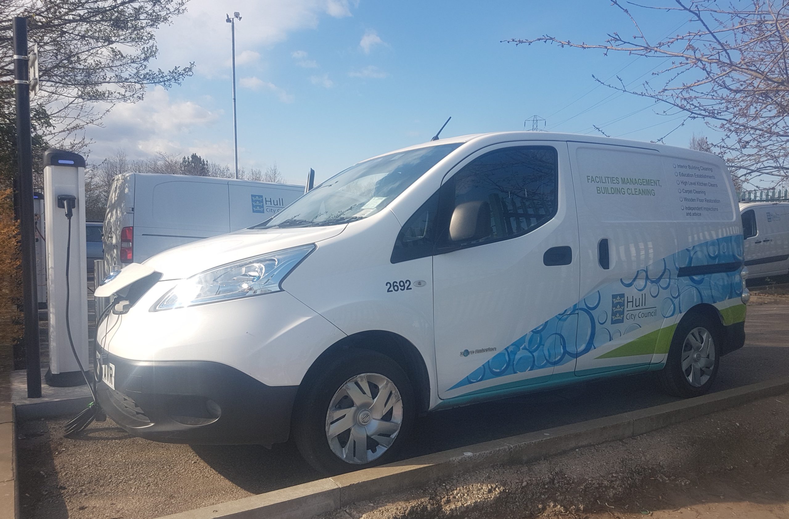 One of Hull City Council's fleet of electric vehicles.