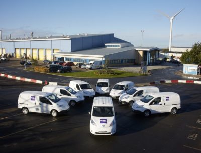 Electric vehicles at the council's Stockholm Road Depot.