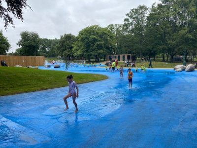 splash pad opening