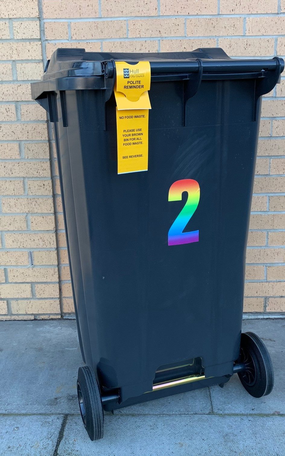 Tagged bin