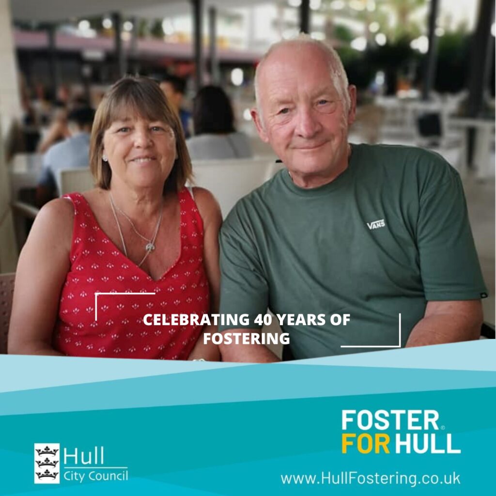 Janet and Clive are now in the 40th year of fostering children in Hull. Thank you for everything you have done for so many children.