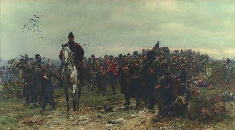 Elizabeth Thompson; The Return from Inkerman (1877); Ferens Art Gallery.